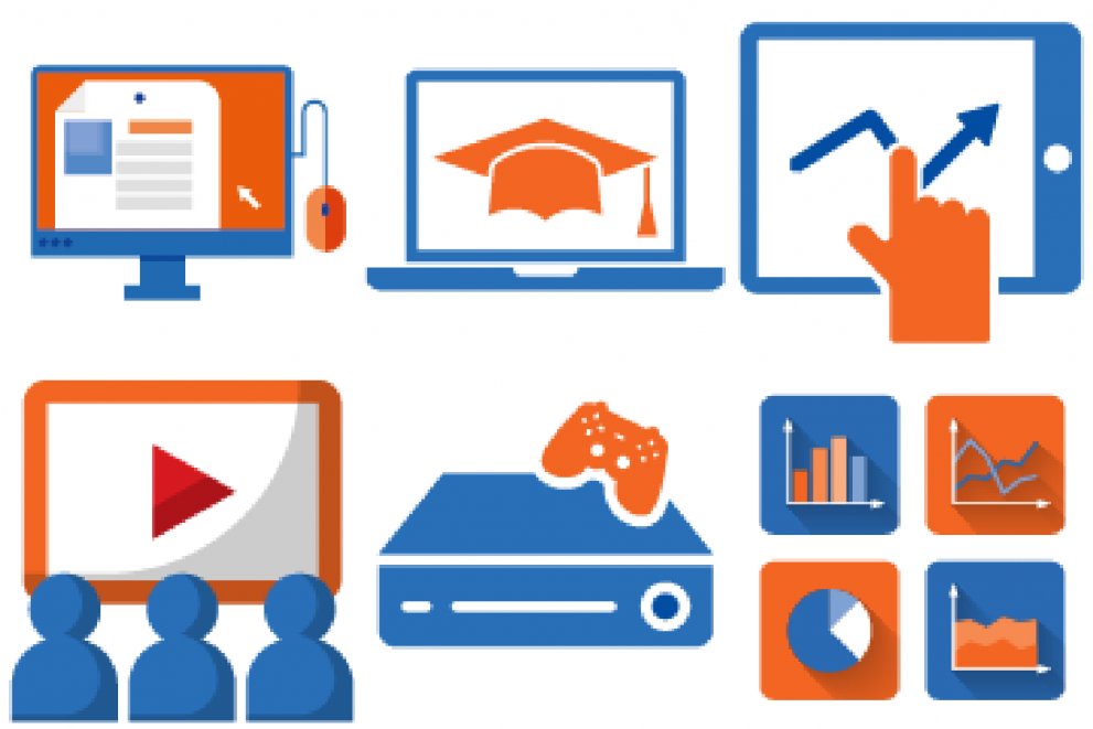 pictograms about education and statistics